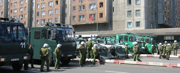 Polizeieinsatz wegen Neonazi-Demo 1